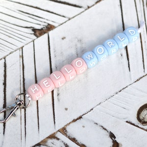 Cervical Dilation Beads for badge reel, labor and delivery nurse, student, badge buddy, 10cm, cervix exam, visual aid tool, Hello World