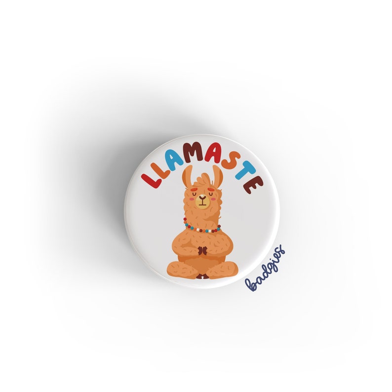 Llamaste Badgie, Funny Badge Reel Add On, Healthcare Worker Gift, Llama ...