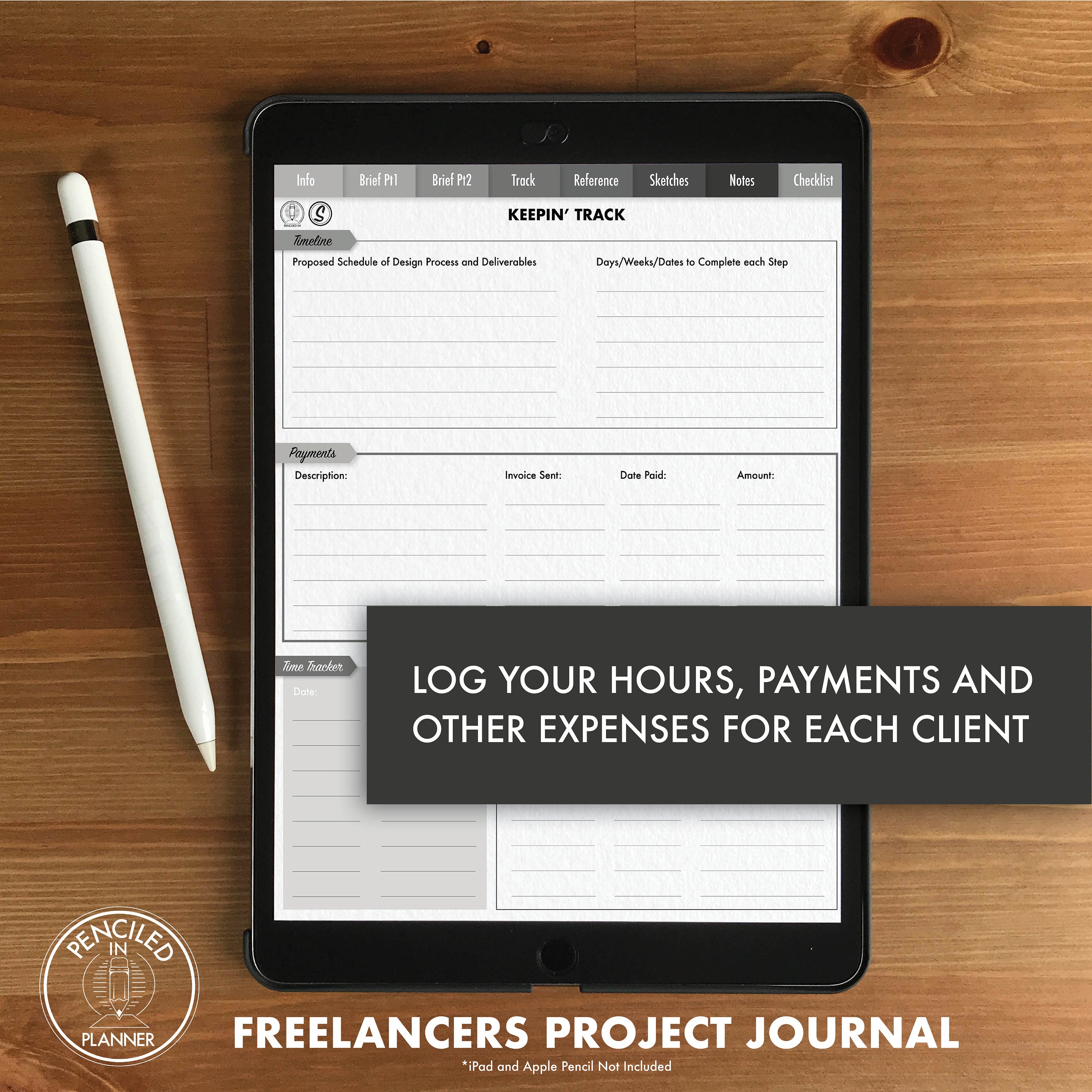 Project Journal For Code Freelance Designer Project Journal Monochrome Digital - Etsy