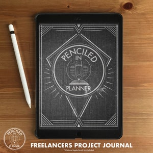 Freelance Designer Project Journal - Monochrome - Digital Planner - GoodNotes and Notability - Project Manager