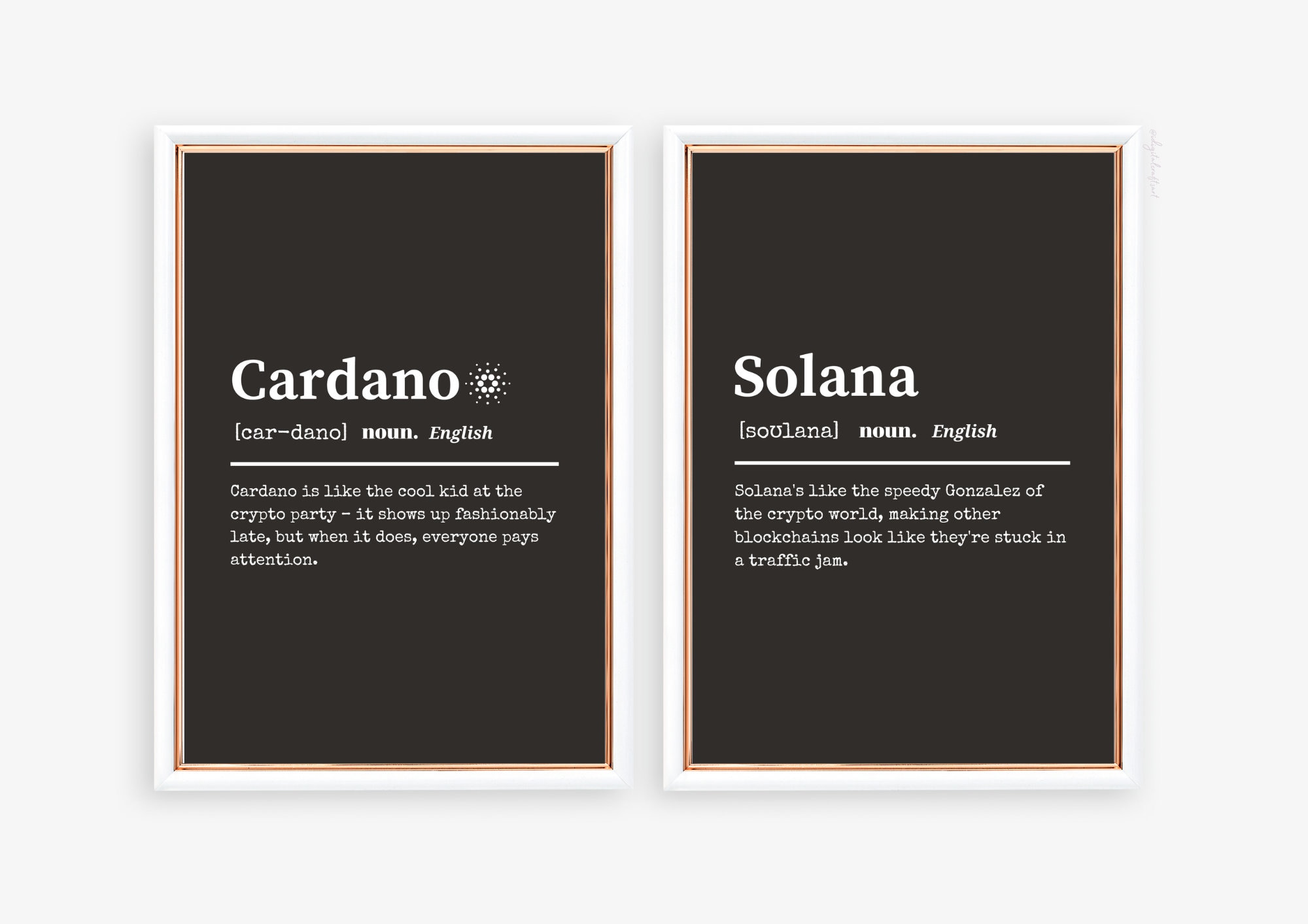 カルダノ定義プリント｜暗号タイポグラフィウォールアート（デジタルダウンロード）