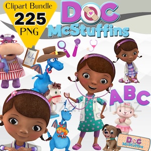 Doc McStuffins PNG Clipart Instant Digital Download, Doc McStuffins Birthday, Doc McStuffins Font Letters Numbers, Doc McStuffins Shirt