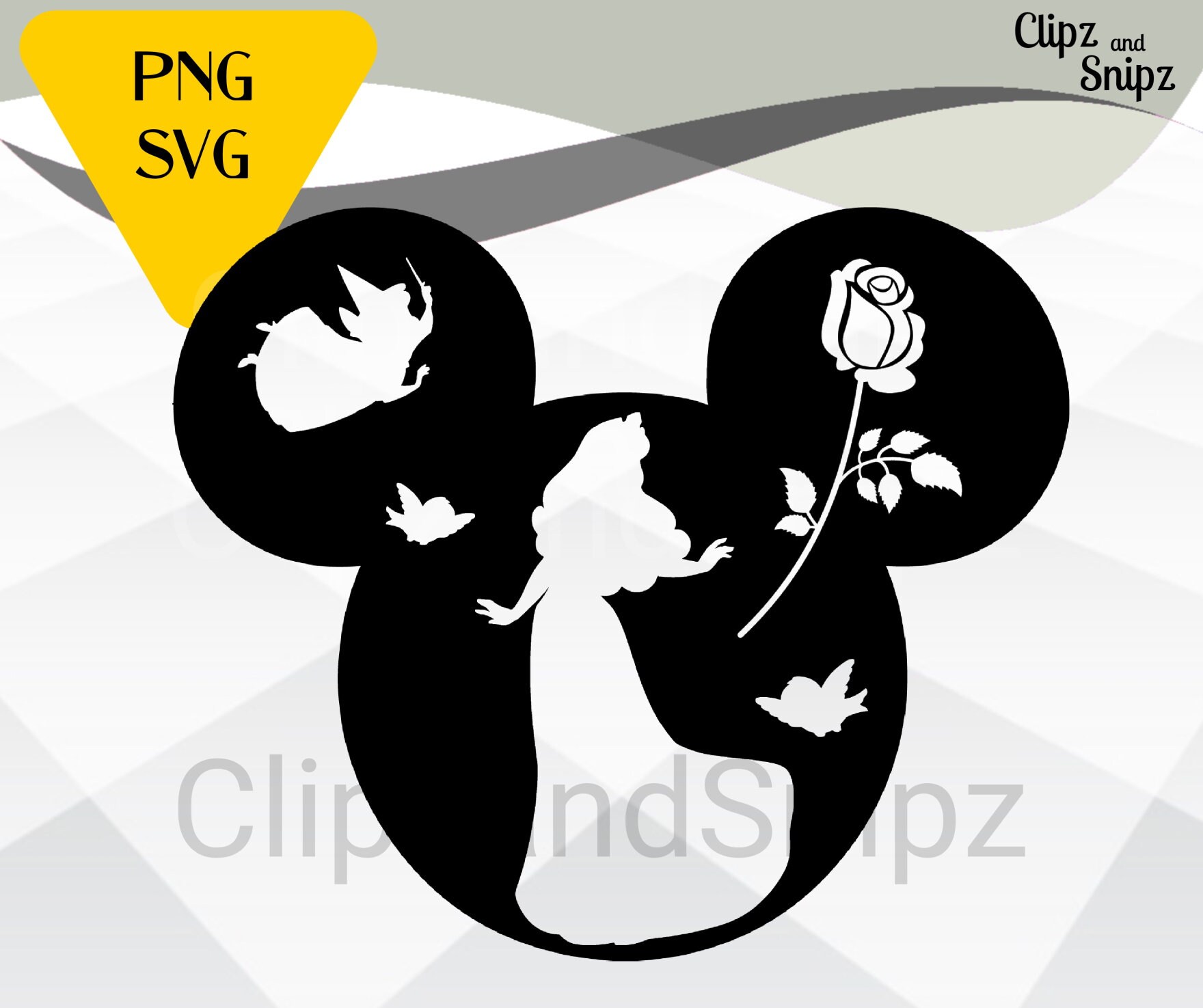 Printable Sleeping Beauty Silhouette