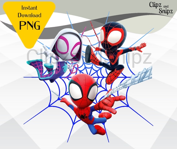 Spidey and His Amazing Friends PNG Clipart Super Hero Instant - Etsy India
