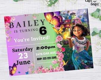 Printable Encanto Birth Party Invitation - Etsy