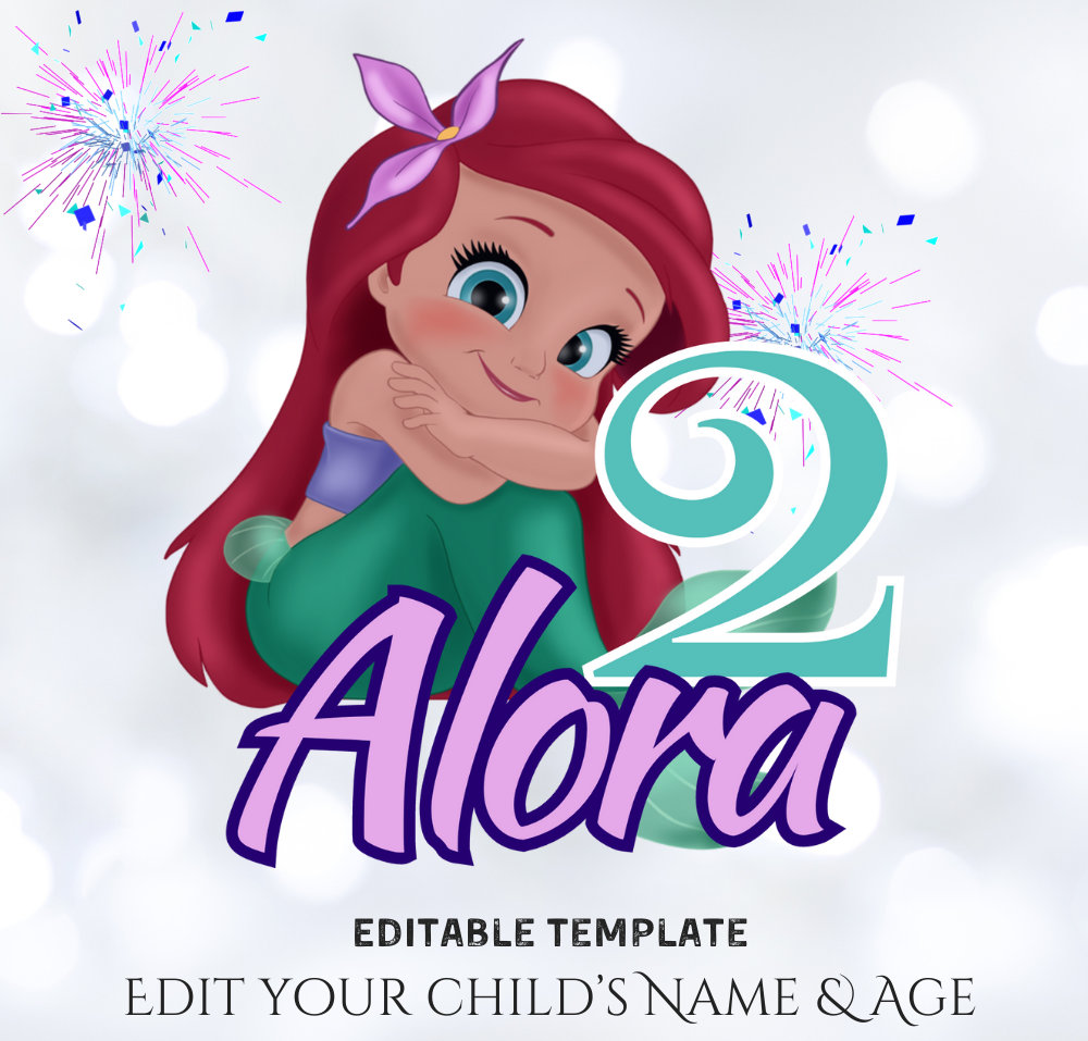 Baby Ariel Shirt Etsy