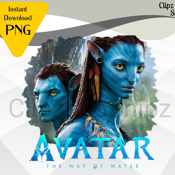 Avatar PNG, Avatar clipart, Avatar shirt, Instant download, Avatar The way of water movie png