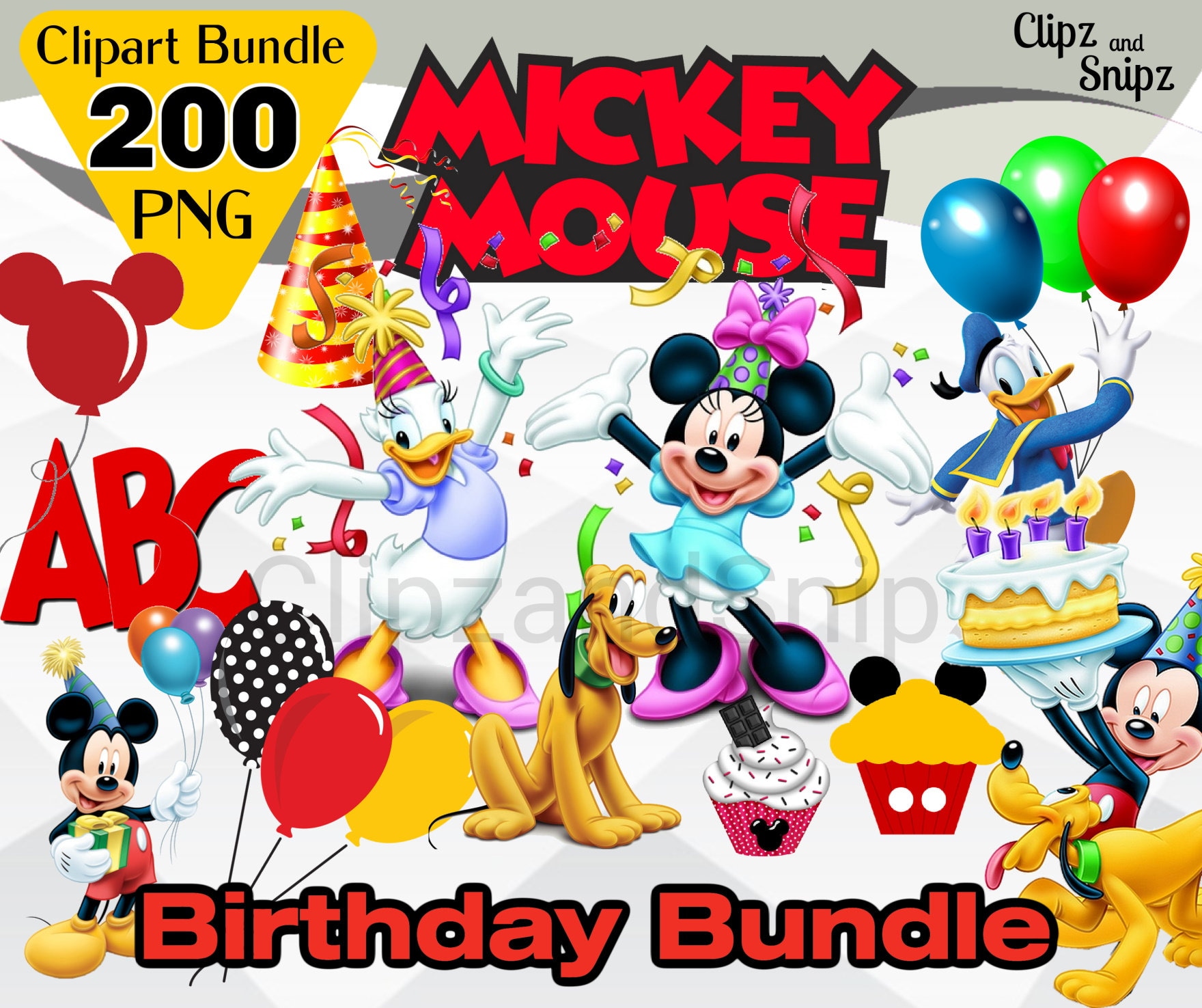 Mickey Mouse Clubhouse Birthday Clipart