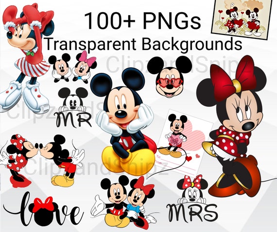 Mickey & Minnie Mouse Clip Art (PNG Images)