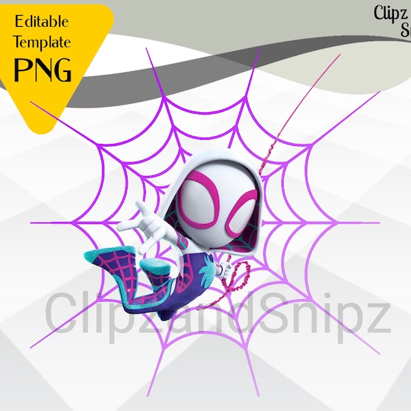 Spider Gwen PNG, Spidey en zijn geweldige vrienden Clipart, Super Hero Instant Digital Download, Spidey-sublimatie