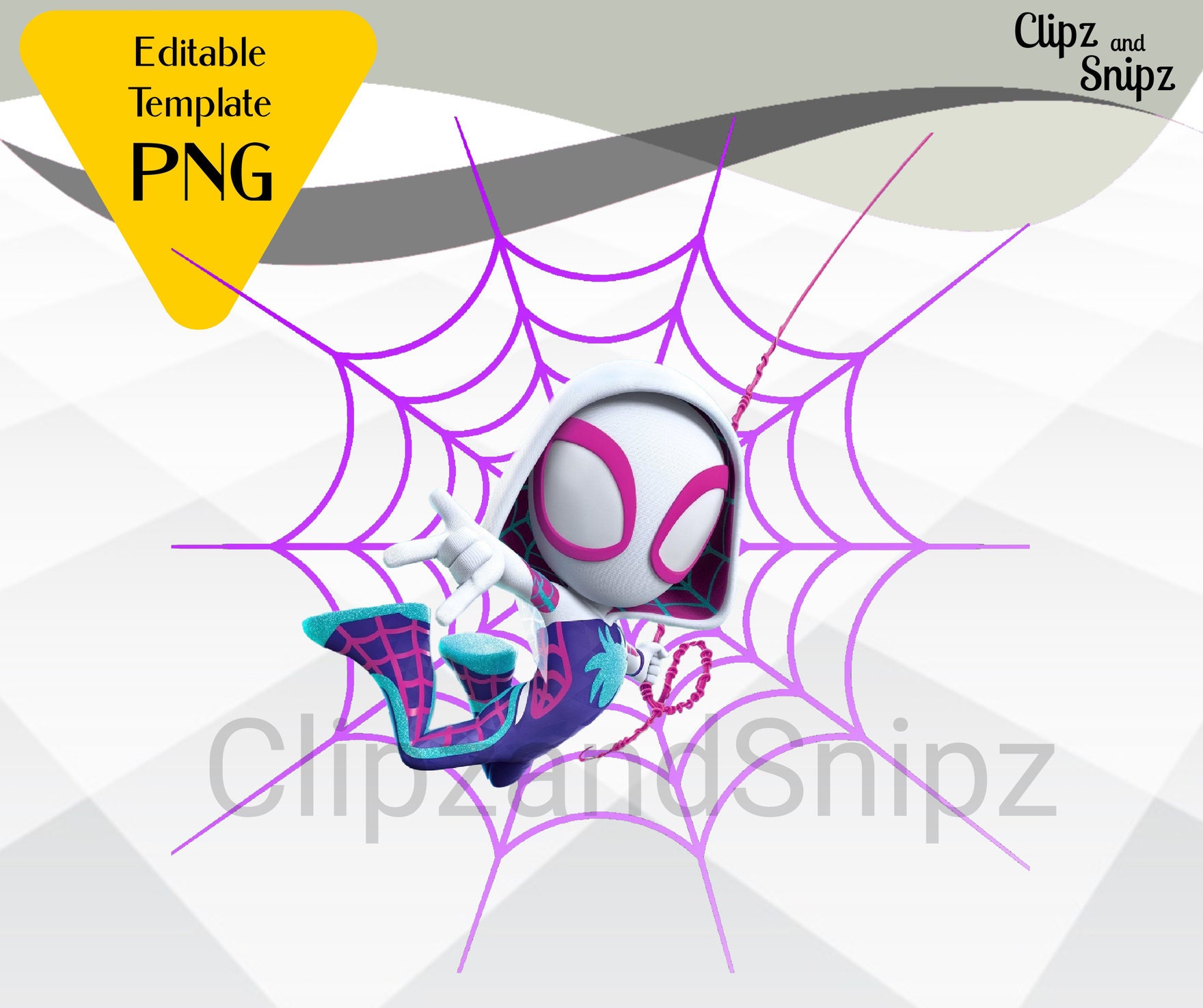 Ghost-Spider Cutout (Spidey and His Amazing Friends)
