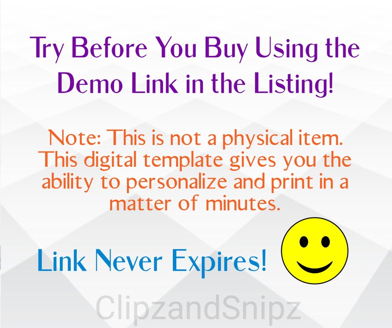 Birthday Editable Digital Invitation Download for Print or Etsy