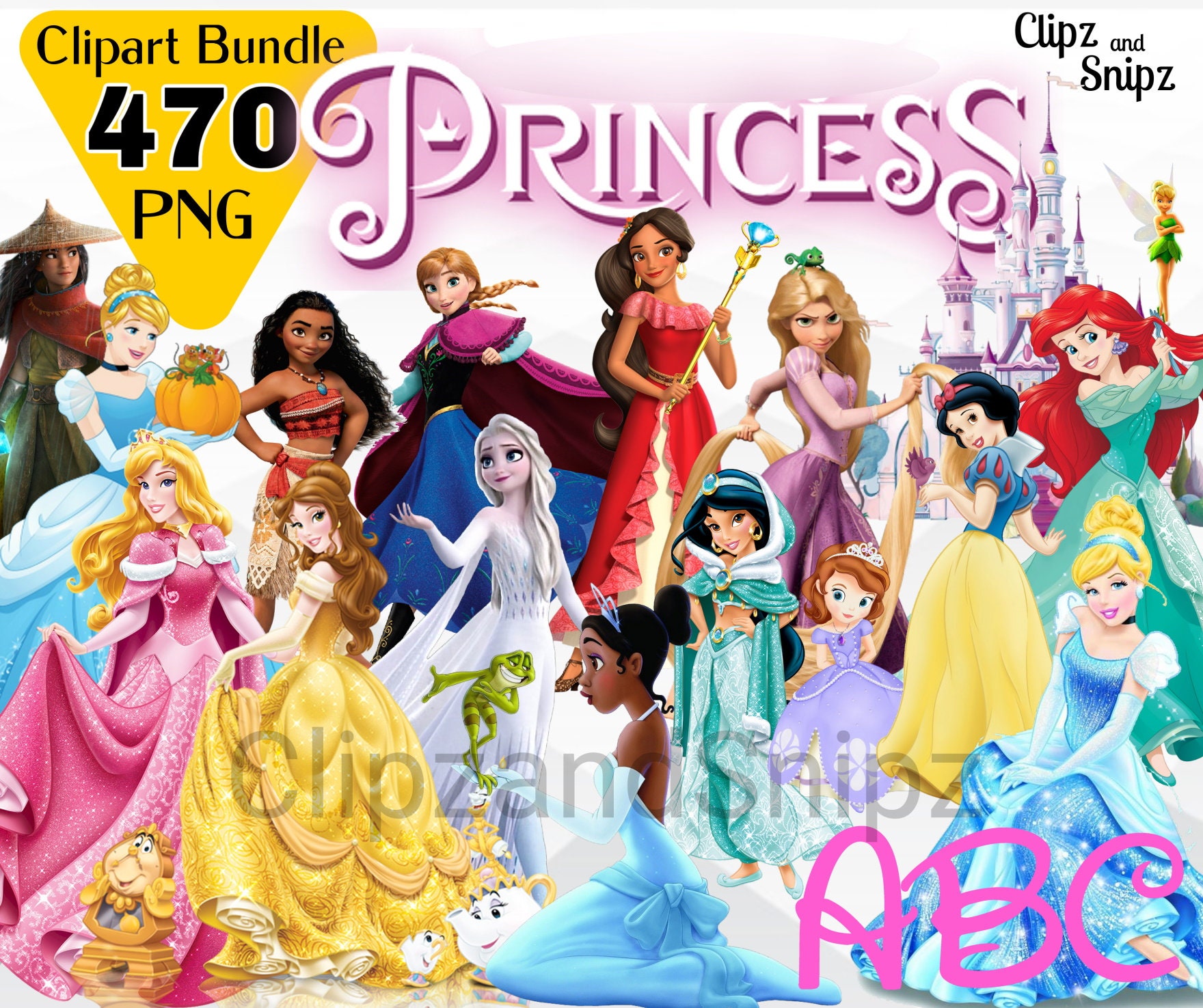 Princess Clipart PNG Instant Digital Download Cinderella Tiana - Etsy Princess Clipart PNG Instant Digital Download Cinderella Tiana - Etsy