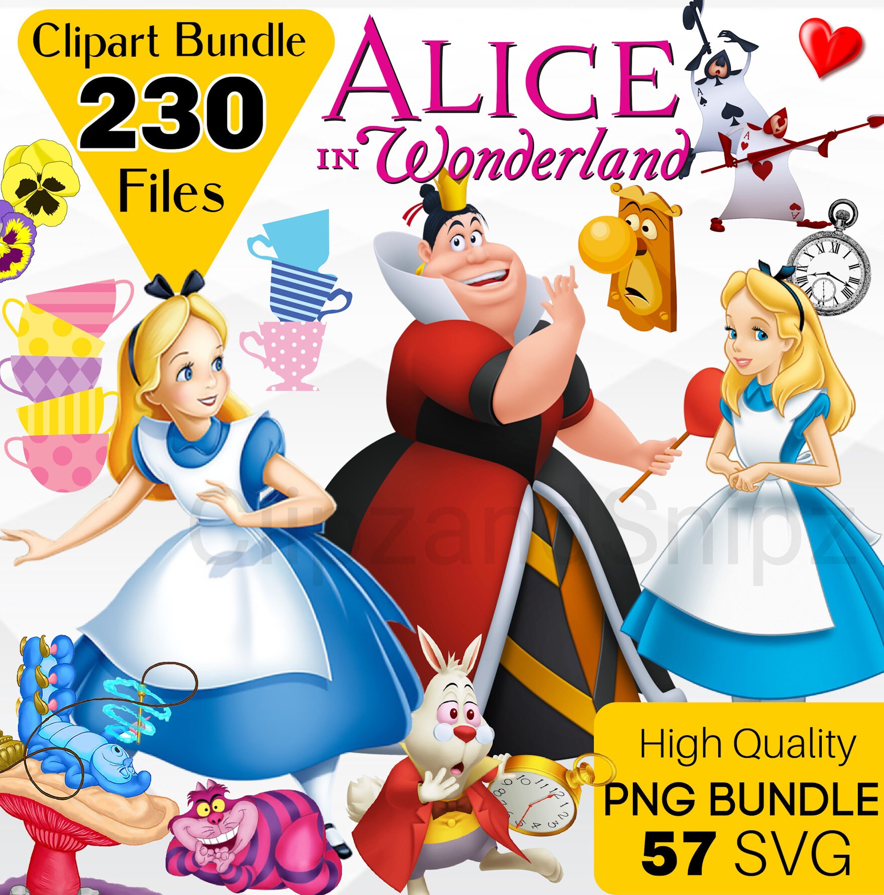 Alice in Wonderland (1951) Walt Disney cartoon movie poster reprint 18x12  inches approx.