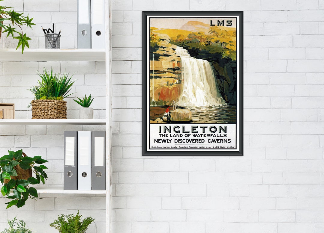 Vintage Ingleton Railway Travel Fine Art Poster - Etsy