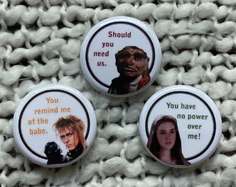 Labyrinth Pinback Buttons 3 Pack
