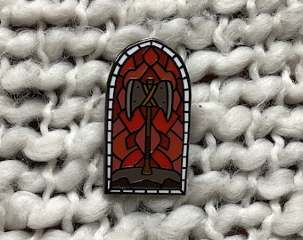Axe Stained Glass Enamel Pin