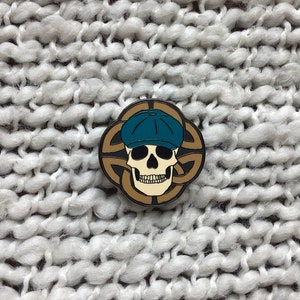 Skull Scally Cap Enamel Pin