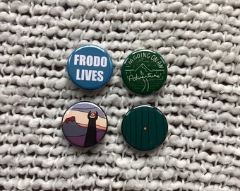 Tolkien Buttons - 4 Pack