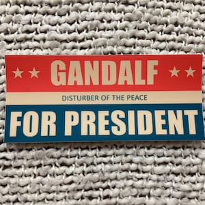 Gandalf for President Vinyl Sticker