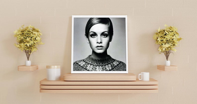 Twiggy art Twiggy print