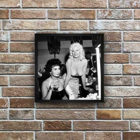 Jayne Mansfield and Sophia Loren print.