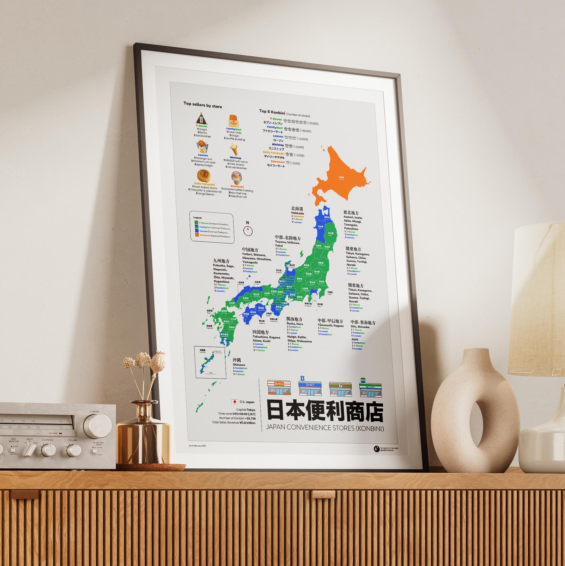 夢の中で見たコンビニの世界A4サイズ 7 eleven store - Etsy 日本