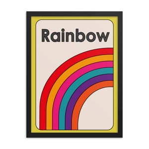 Poster per la cameretta dei bambini, stampa artistica arcobaleno, arte murale per la cameretta dei bambini, apprendimento a casa, arte digitale, poster, stampa, A5 A4, A3, A2, A1