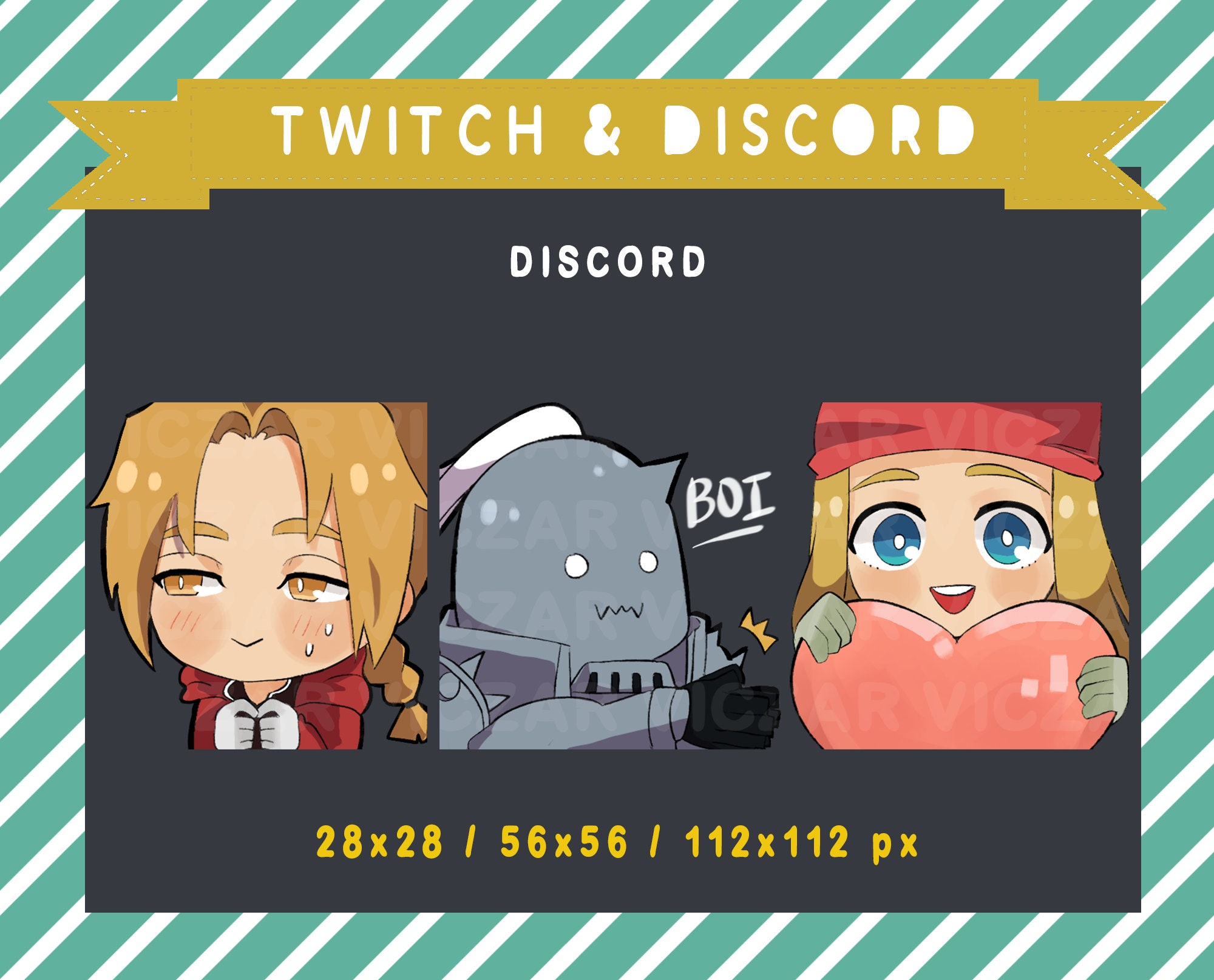 Full Metal Alchemist Brotherhood / Anime/ Manga / Twitch Emotes ...