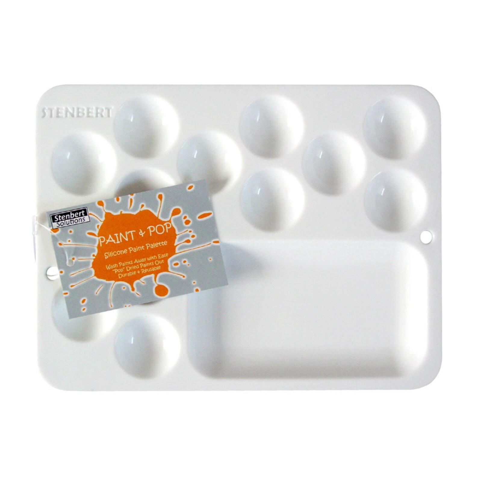 Paint & Pop Silicone Paint Palette No Stick Reusable Paint Etsy