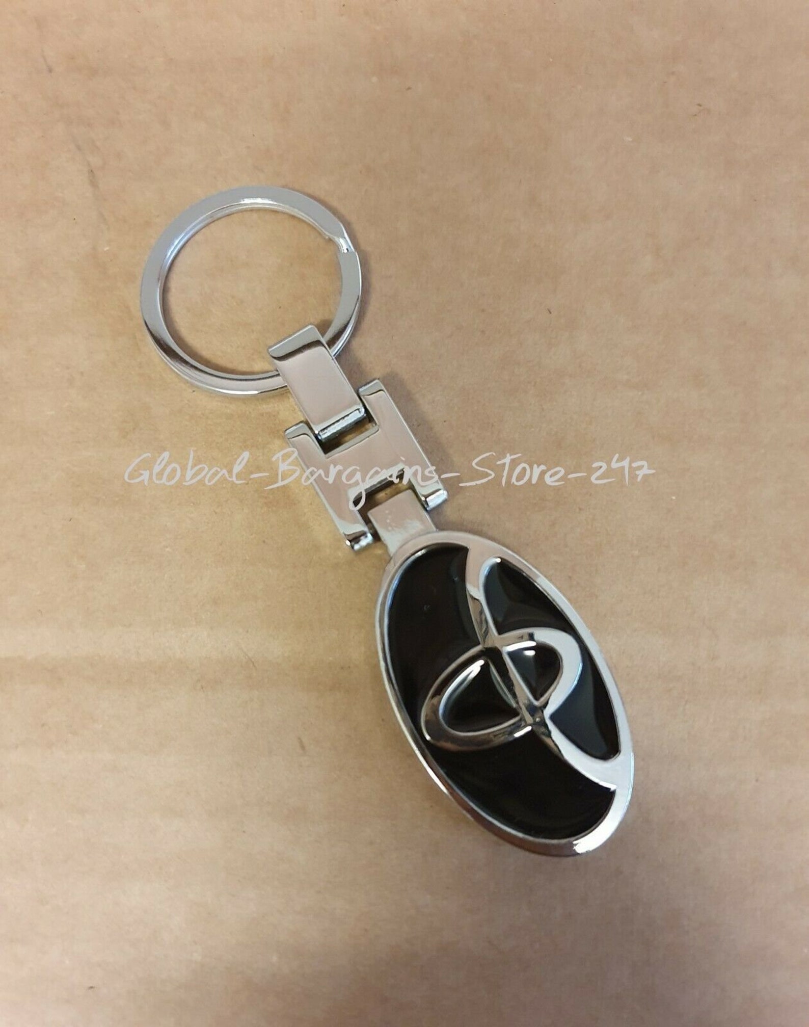 Toyota car keyring key fob chrome 3d key chain car logo on | Etsy