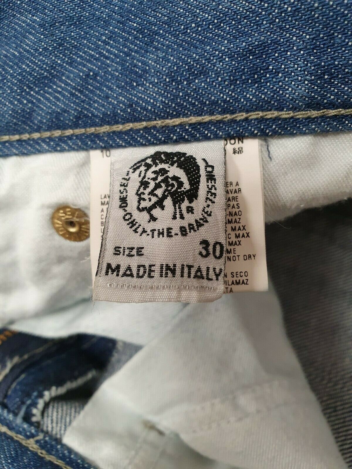 Ladies womens diesel blue denis jeans size 30 made in italy | Etsy