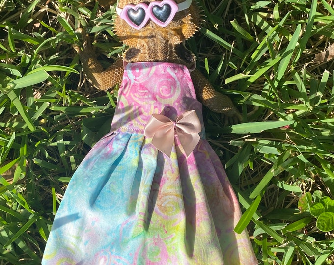 Rainbow Swirl Bearded Dragon Dress MADE IN AMERICA