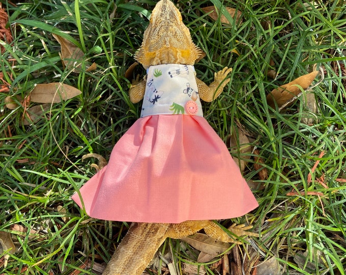 Pink Giraffe Bearded Dragon Dress MADE IN AMERICA