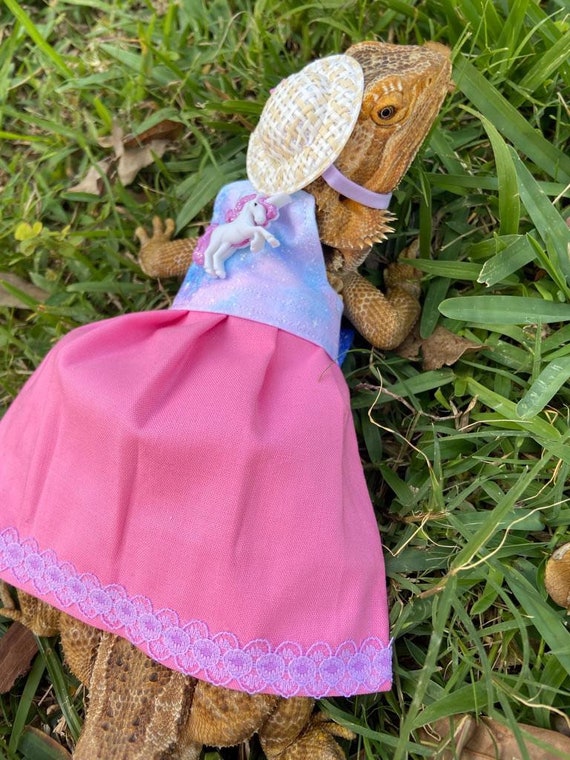 beaded dragon dress Pink Unicorn Bearded Dragon Dress MADE IN AMERICA