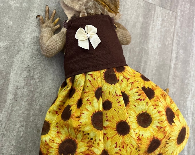 Sunflower Bearded Dragon Dress MADE IN AMERICA