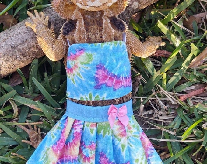 Tie Dye Bearded Dragon Crop Top Set MADE IN AMERICA