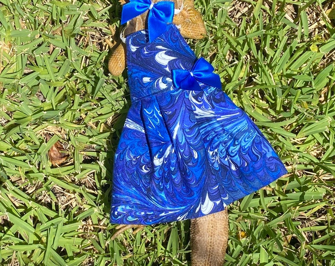 Blue Swirl Bearded Dragon Dress MADE IN AMERICA