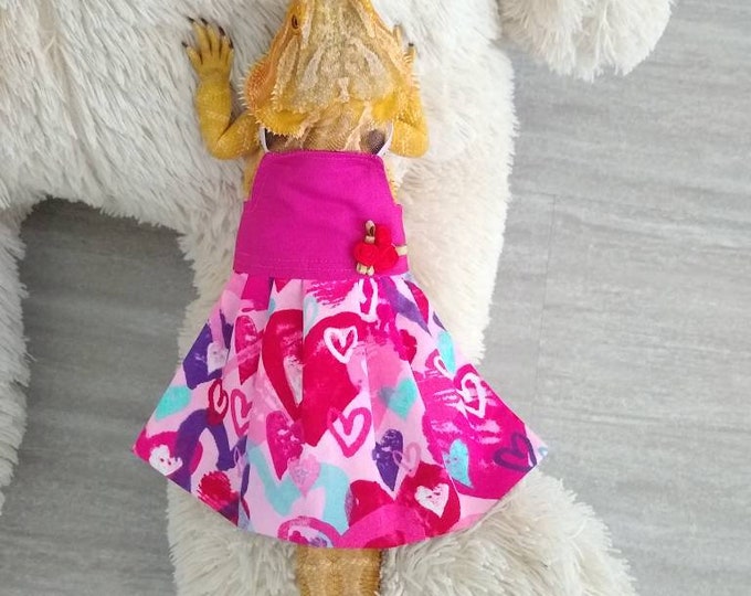 Valentine's Day Bearded Dragon Dress MADE IN AMERICA
