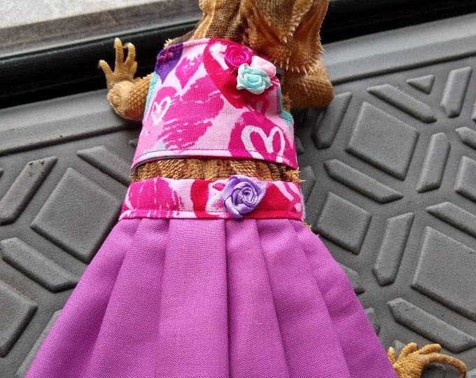 Valentine's Day Bearded Dragon  Crop Top Set MADE IN AMERICA