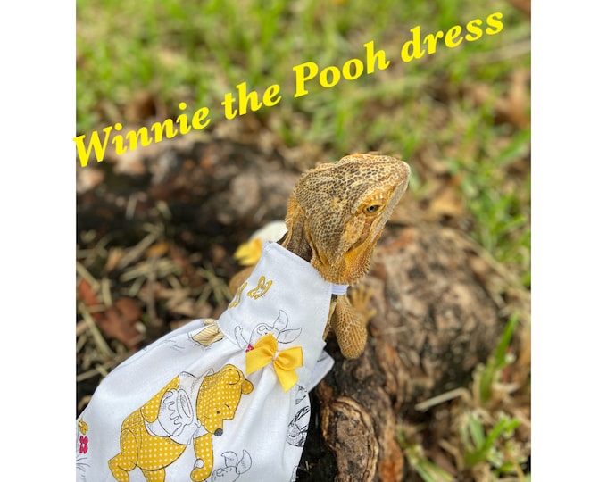 Winnie the Pooh Bearded Dragon Dress MADE IN AMERICA