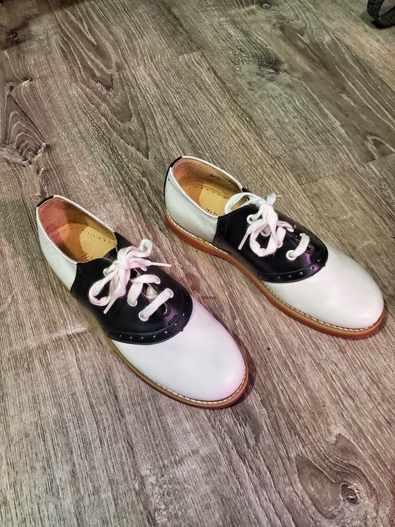 green saddle shoes