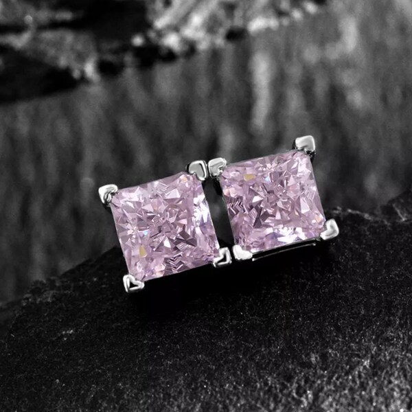 Lab Created Diamond Earrings Etsy