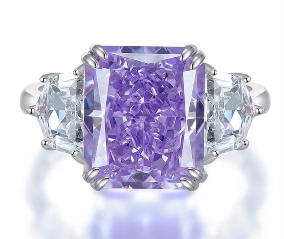 Purple diamond ring deals