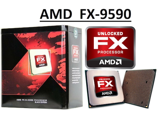 Amd Fx 9590 Black Edition 8 Core Processor 4 7 5 0 Ghz Etsy Amd Fx 9590 Black Edition 8 Core Processor 4 7 5 0 Ghz Etsy