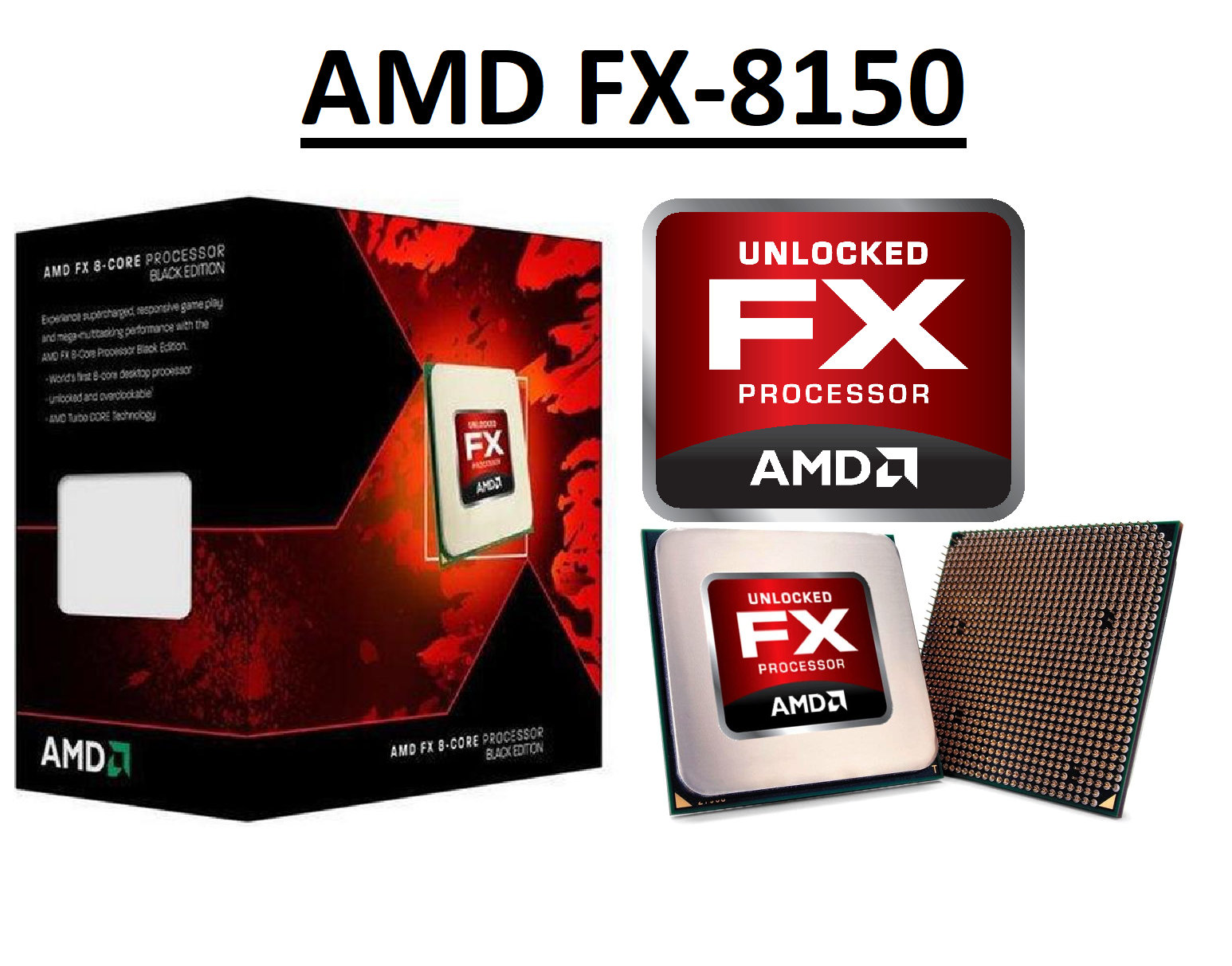 AMD FX 8150 Black Edition Zambezi 8 Core AM3 | Etsy