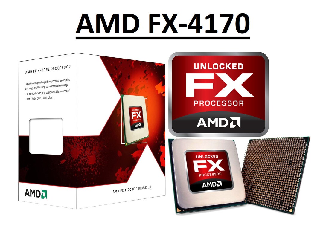 AMD FX 4170 Black Edition zambezi 4 Core, AM3, Clock 4.2 4.3 Ghz