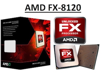 AMD FX 8120 Black Edition "Zambezi" 8 Core, AM3+, Clock 3.1 - 4.0 GHz Refurbished CPU