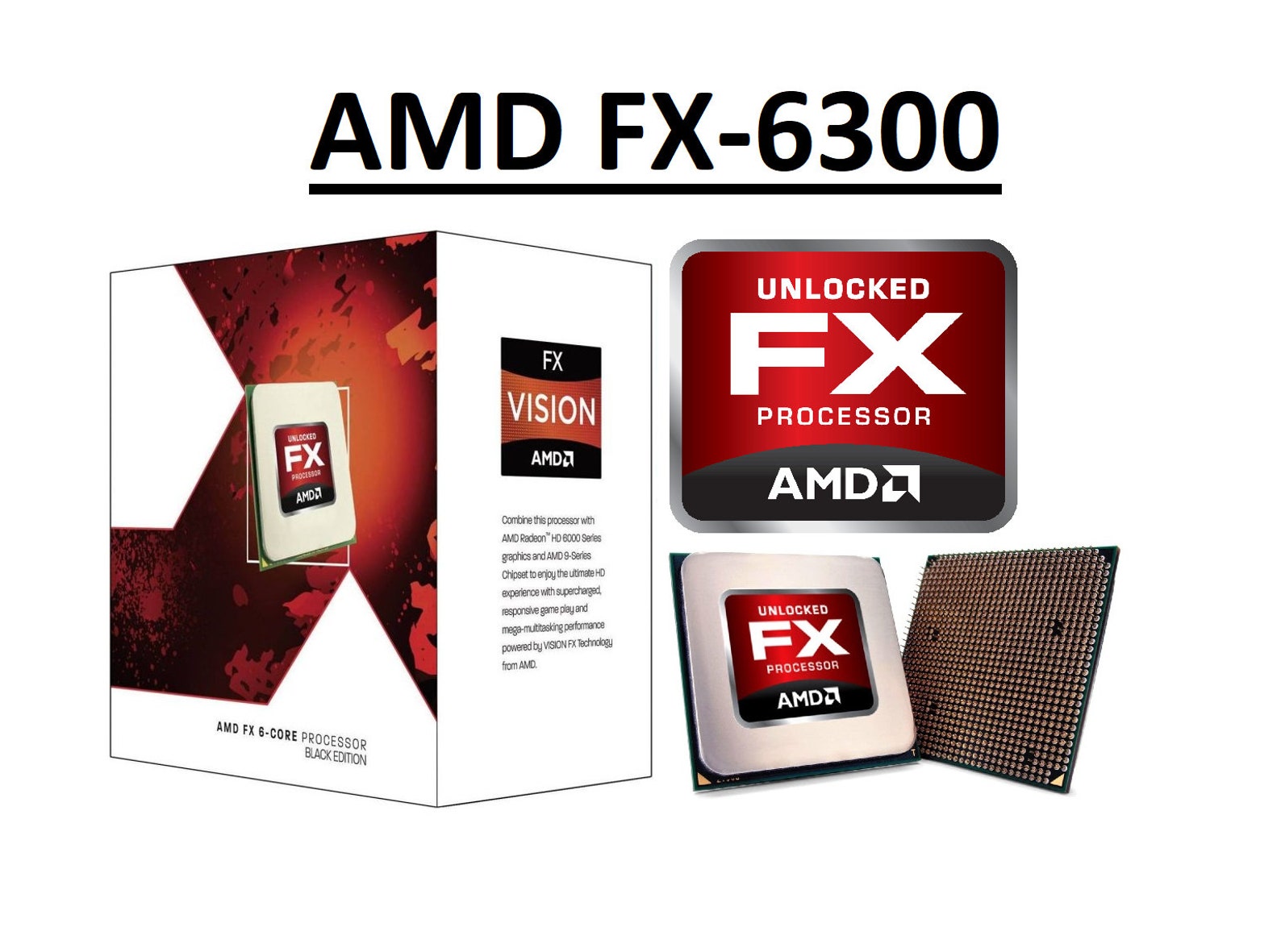 Amd Fx 6300 Hexa Core Prozessor Test AMD FX 6300 Black Edition vishera 6 Core, AM3, Clock 3.5 3.8 Ghz