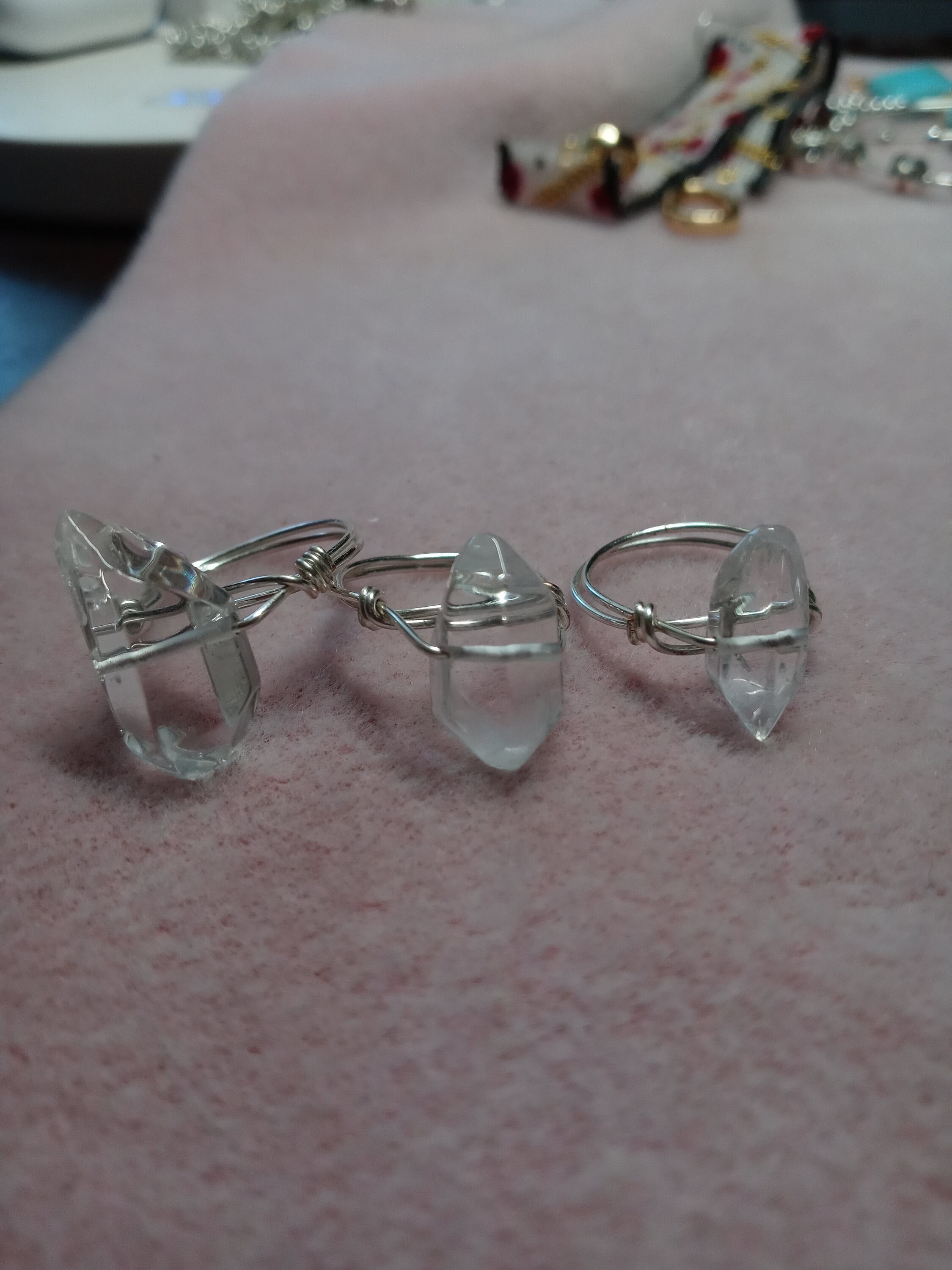 Quartz Point Ring Silver and Rock Crystal Quartz Point Ring - Etsy